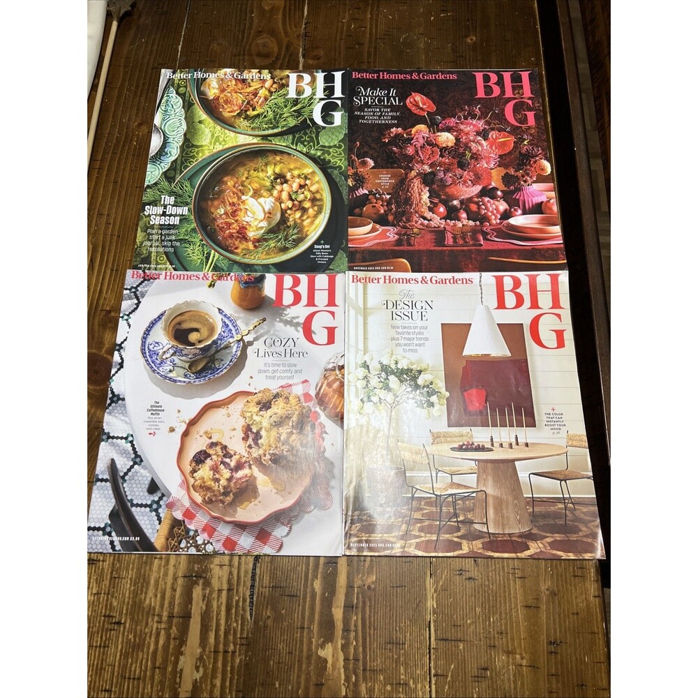 Better Homes & Gardens Magazine Fall/winter 25/26 Lot Of 4